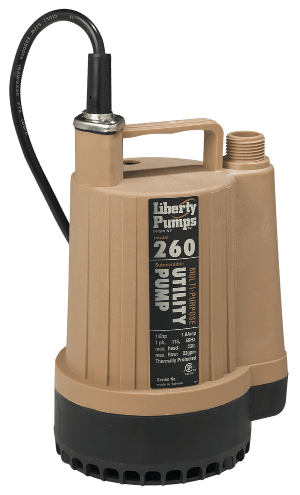 Liberty 260 LIB 1/6 hp Submersible Utility Pump