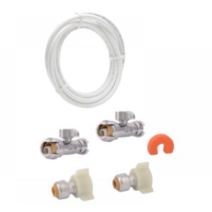 Sharkbite Faucet Connection Kit with Straight Stops