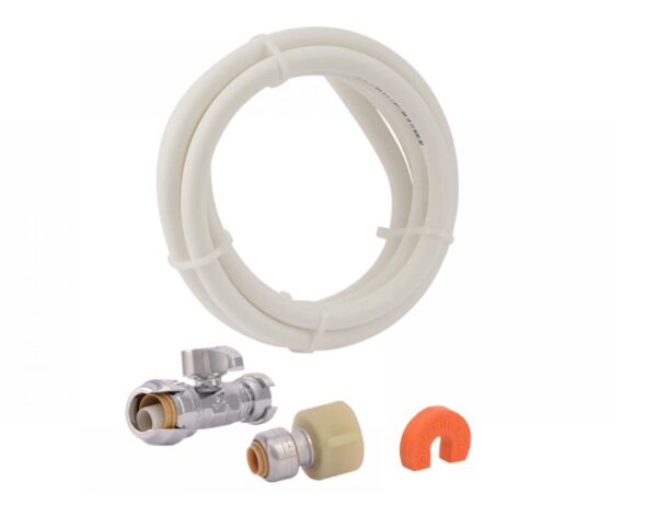 A Sharkbite Toilet Connection Kit With White Background