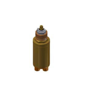 Small brass cylindrical valve component