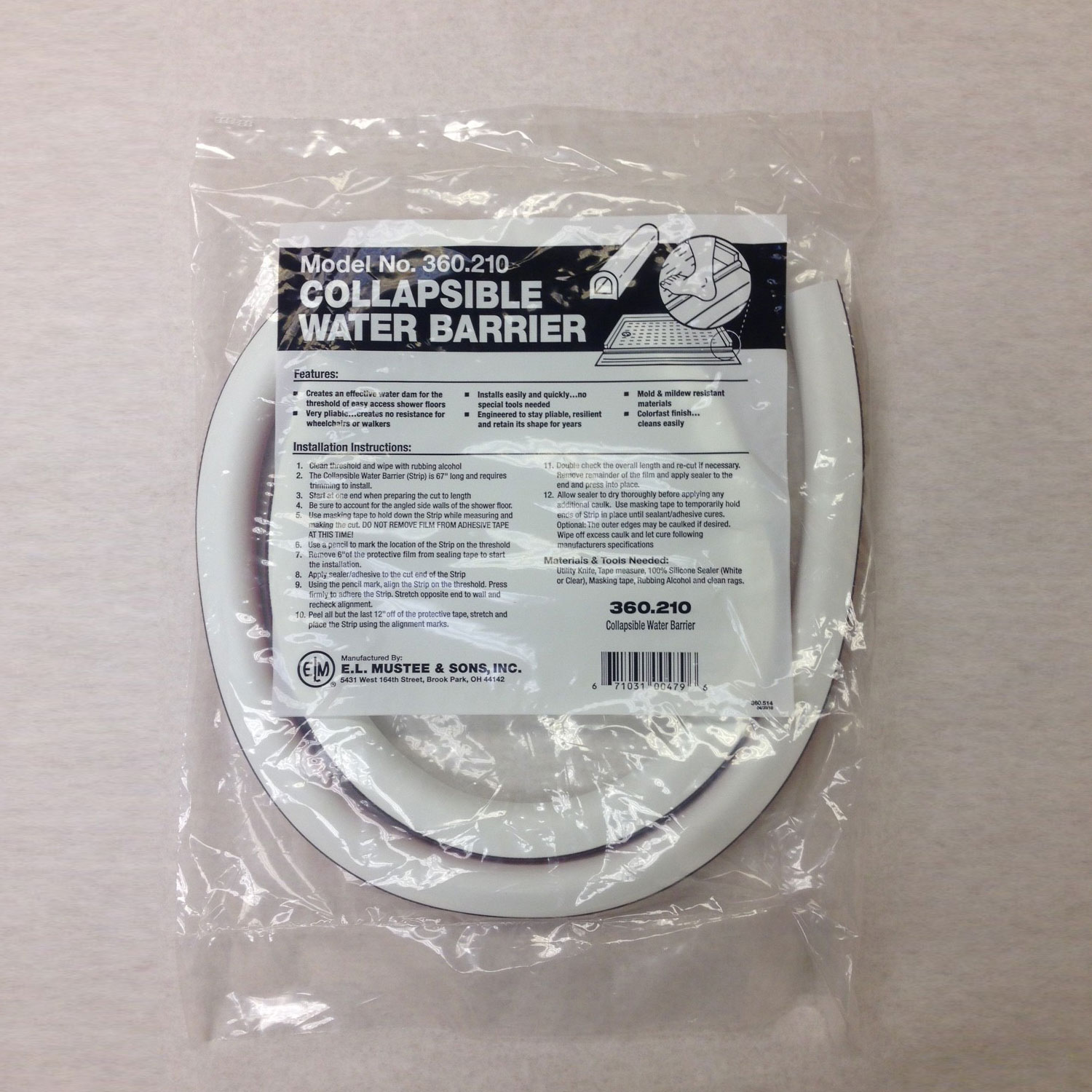 Continuous Water Barrier Kit - 67" BY EL Mustee