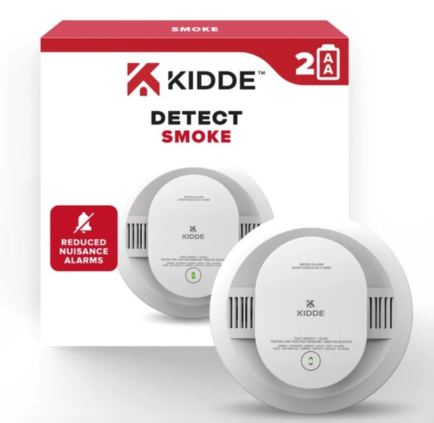 Kidde Battery Operated Smoke Alarm with Hush™ Button - 21031451-KID - Image 3