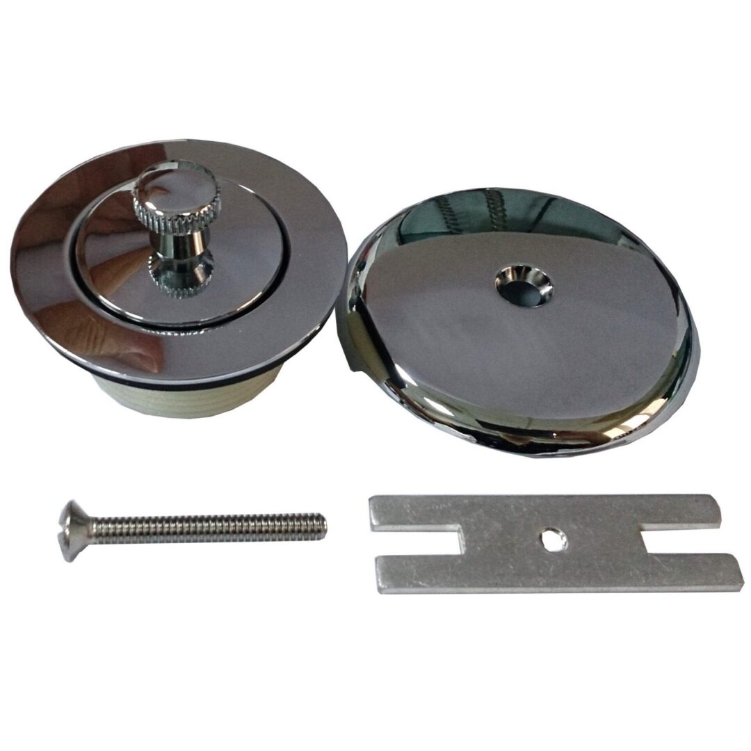 Twist and Lift Bath Waster and Overflow Kit -Universal Fit- Polished Chrome - Image 4