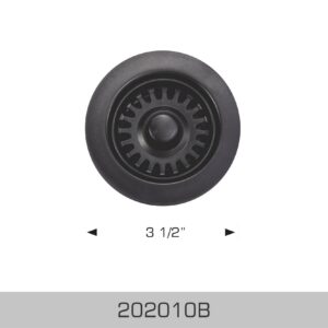 Matte Black Kitchen Sink Strainer by BOSCO