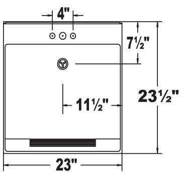 UTILATUB® 23" Laundry Tub - Wall Mounted - Image 2